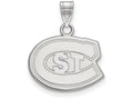 LogoArt Sterling Silver St. Cloud State Small Pendant Necklace
