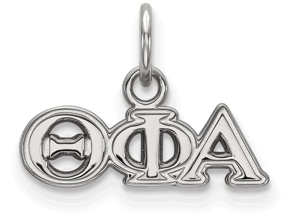 LogoArt Sterling Silver Theta Phi Alpha Extra Small Pendant Necklace