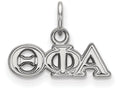 LogoArt Sterling Silver Theta Phi Alpha Extra Small Pendant Necklace