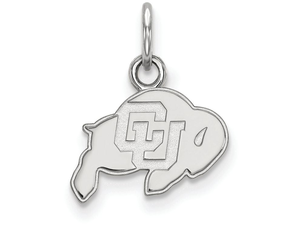 LogoArt Sterling Silver University Of Colorado Xs Pendant Necklace