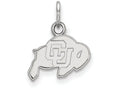 LogoArt Sterling Silver University Of Colorado Xs Pendant Necklace
