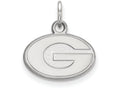 LogoArt Sterling Silver University Of Georgia Xs Pendant Necklace