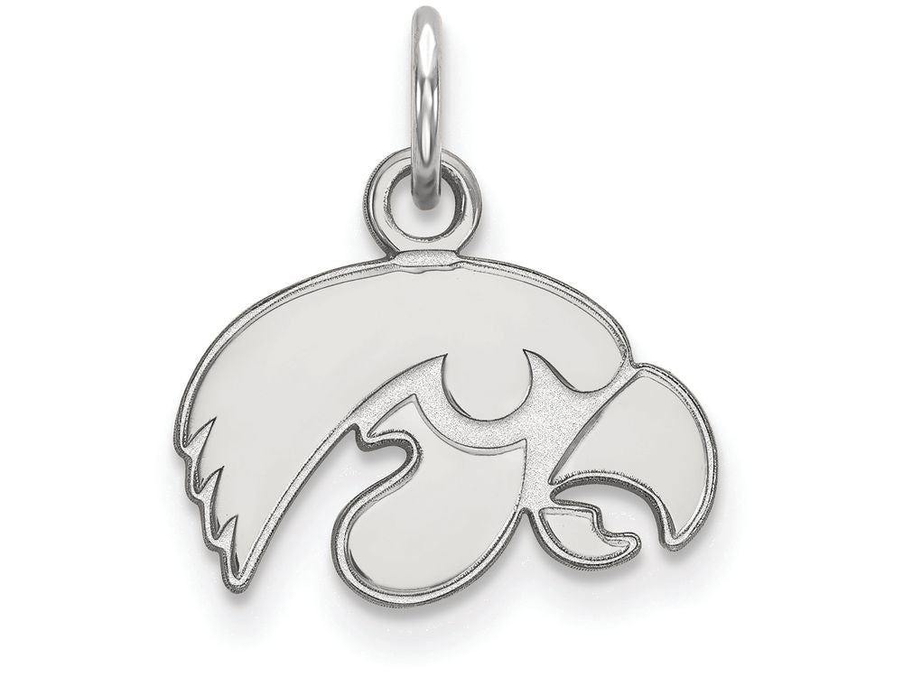 LogoArt Sterling Silver University Of Iowa Xs Pendant Necklace