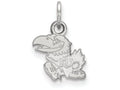 LogoArt Sterling Silver University Of Kansas Xs Pendant Necklace