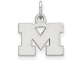LogoArt Sterling Silver Michigan (univ Of) Xs Pendant Necklace