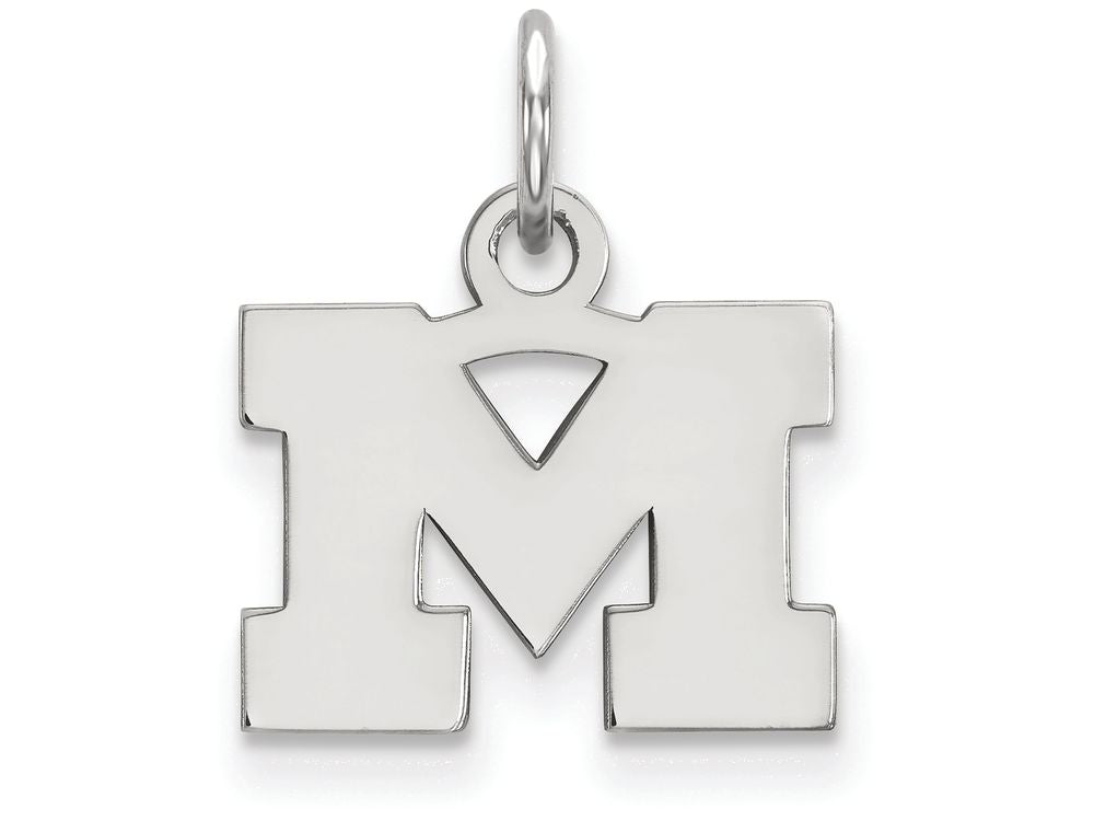 LogoArt Sterling Silver Michigan (univ Of) Xs Pendant Necklace