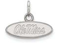 LogoArt Sterling Silver University Of Mississippi Xs Pendant Necklace