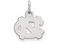 LogoArt Sterling Silver University Of North Carolina Xs Pendant Necklace