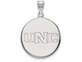 LogoArt Sterling Silver University Of Northern Colorado Large Disc Pendant Necklace