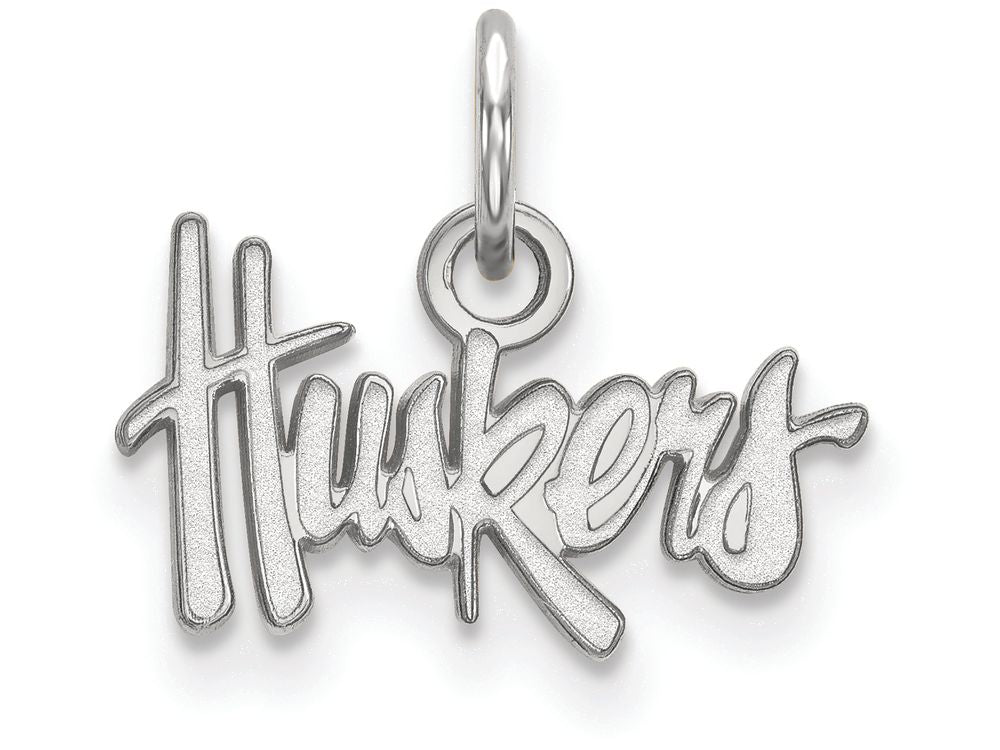 LogoArt Sterling Silver University Of Nebraska Xs Pendant Necklace