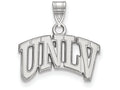 LogoArt Sterling Silver University Of Nevada Las Vegas Small Pendant Necklace