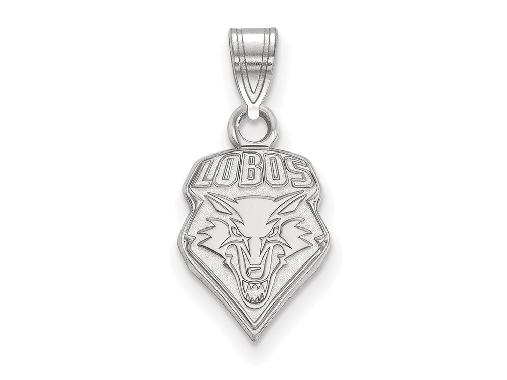 LogoArt Sterling Silver University Of New Mexico Small Pendant Necklace