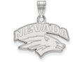 LogoArt Sterling Silver University Of Nevada Small Pendant Necklace