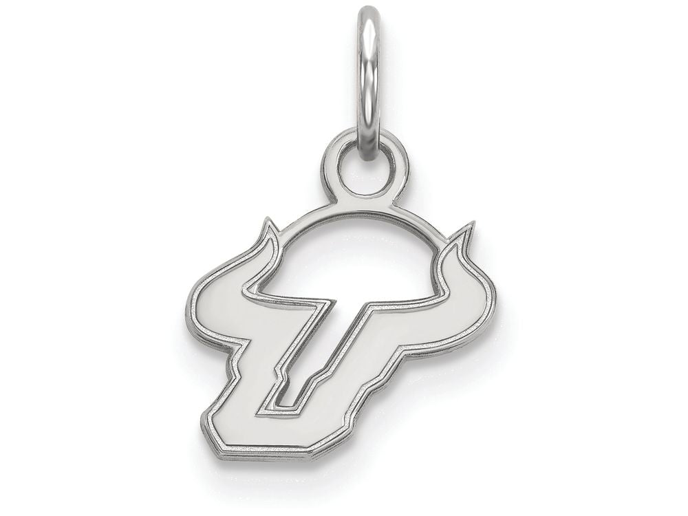 LogoArt Sterling Silver University Of South Florida Xs Pendant Necklace