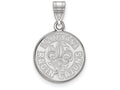 LogoArt Sterling Silver University Of Louisiana At Lafayette Medium Pendant Necklace