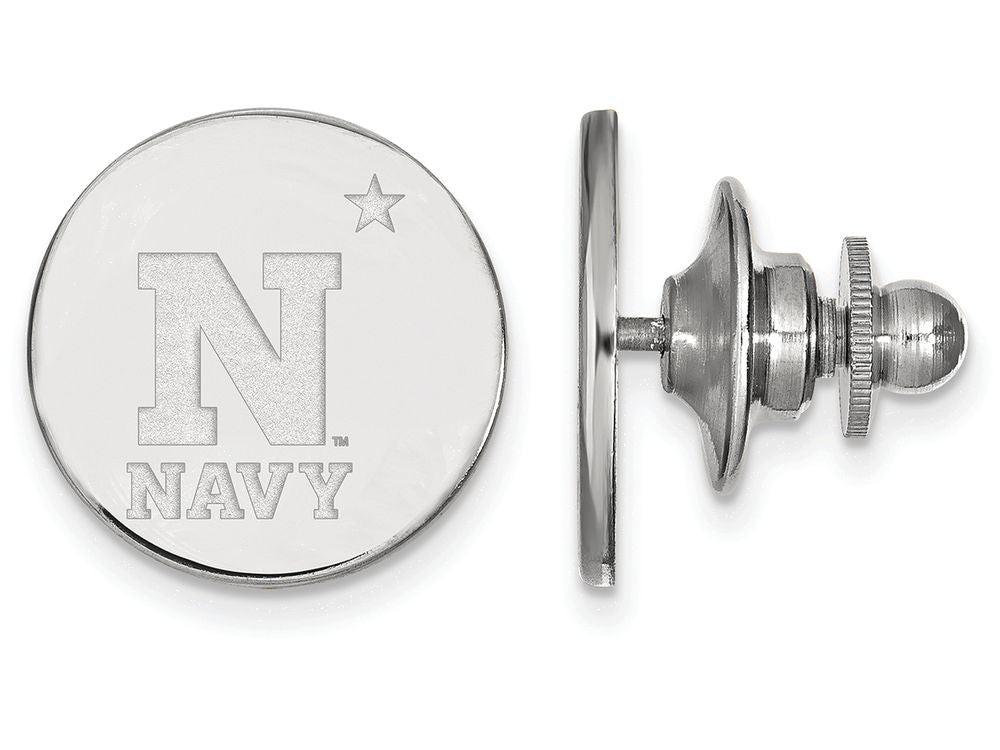 LogoArt Sterling Silver Navy Lapel Pin