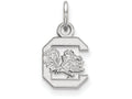 LogoArt Sterling Silver University Of South Carolina Xs Pendant Necklace