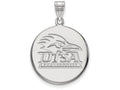 LogoArt Sterling Silver University Of Texas At San Antonio Large Disc Pendant Necklace