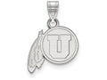 LogoArt Sterling Silver University Of Utah Small Pendant Necklace