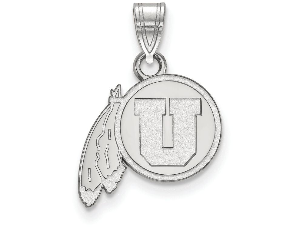 LogoArt Sterling Silver University Of Utah Small Pendant Necklace
