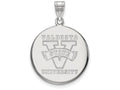 LogoArt Sterling Silver Valdosta State University Large Disc Pendant Necklace