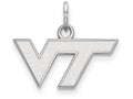 LogoArt Sterling Silver Virginia Tech Xs Pendant Necklace