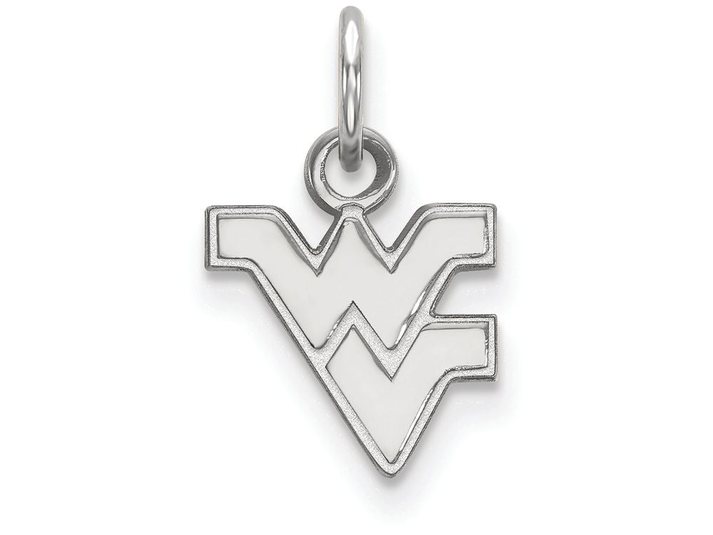 LogoArt Sterling Silver West Virginia University Xs Pendant Necklace