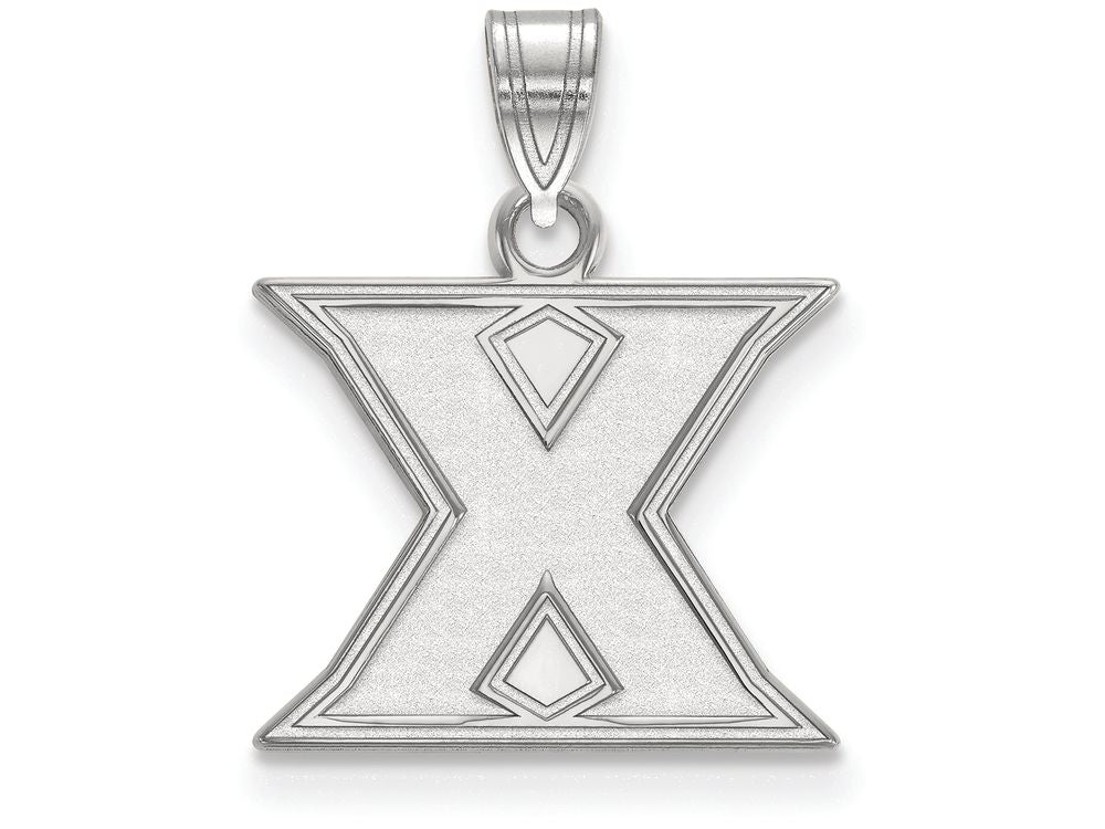 LogoArt Sterling Silver Xavier University Small Pendant Necklace