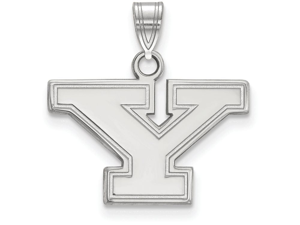 LogoArt Sterling Silver Youngstown State University Small Pendant Necklace