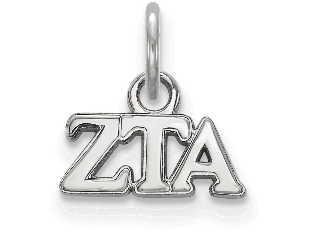 LogoArt Sterling Silver Zeta Tau Alpha Extra Small Pendant Necklace