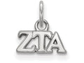 LogoArt Sterling Silver Zeta Tau Alpha Extra Small Pendant Necklace