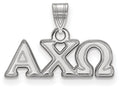 LogoArt Sterling Silver Alpha Chi Omega Small Pendant Necklace