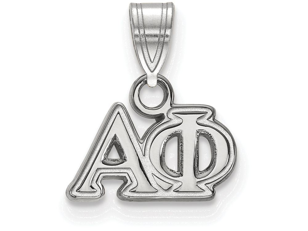 LogoArt Sterling Silver Alpha Phi Small Pendant Necklace