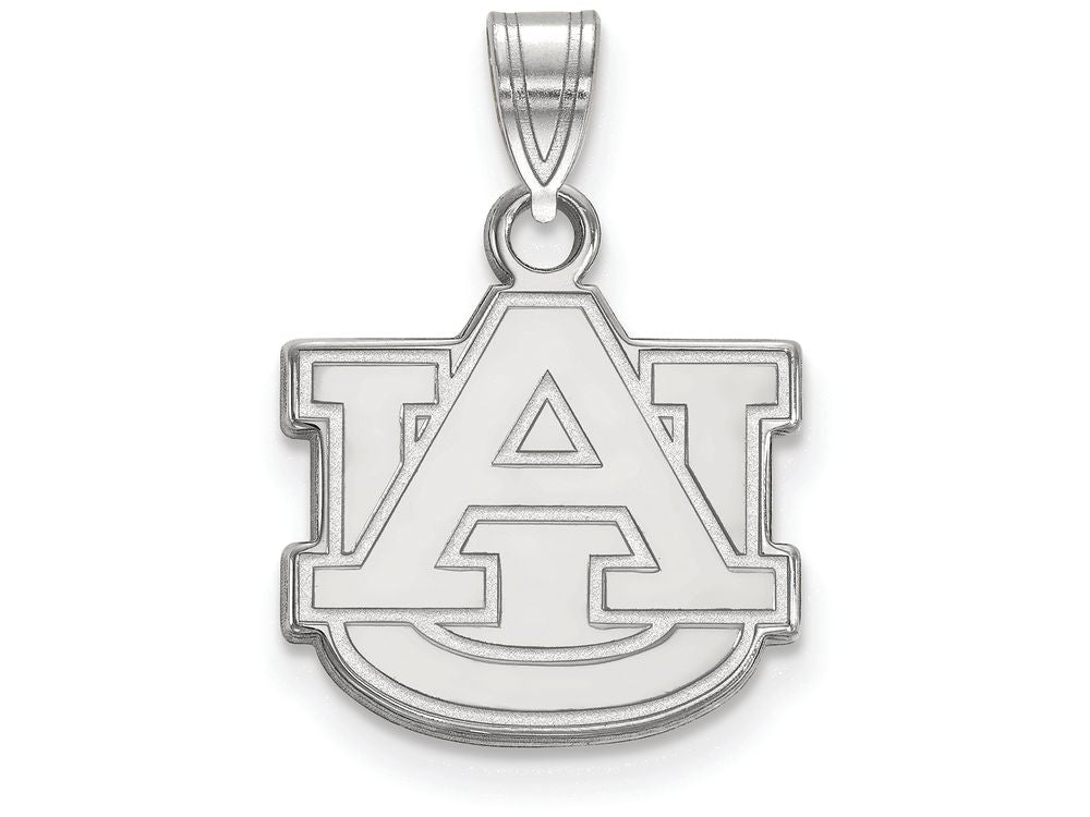 LogoArt Sterling Silver Auburn University Small Pendant Necklace