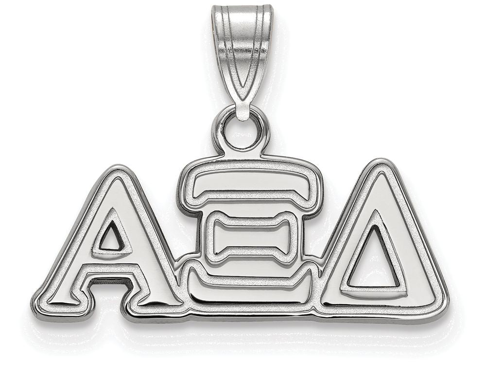 LogoArt Sterling Silver Alpha Xi Delta Small Pendant Necklace