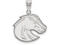 LogoArt Sterling Silver Boise State University Large Pendant Necklace