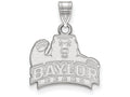 LogoArt Sterling Silver Baylor University Small Pendant Necklace
