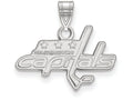 LogoArt Sterling Silver Washington Capitals Small Pendant Necklace