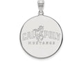 Logoart 925 Sterling Silver California Polytechnic State U Extra Large  Disc Pendant