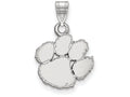 LogoArt Sterling Silver Clemson University Small Pendant Necklace