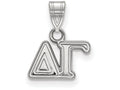 LogoArt Sterling Silver Delta Gamma Small Pendant Necklace