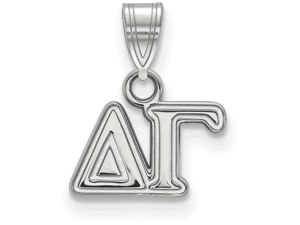 LogoArt Sterling Silver Delta Gamma Small Pendant Necklace