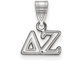 LogoArt Sterling Silver Delta Zeta Small Pendant Necklace