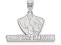 LogoArt Sterling Silver Eastern Illinois University Medium Pendant Necklace