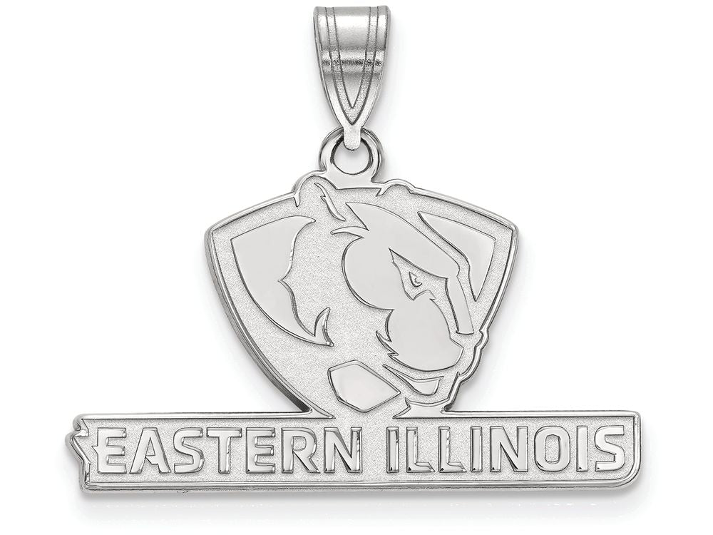 LogoArt Sterling Silver Eastern Illinois University Medium Pendant Necklace
