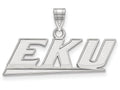LogoArt Sterling Silver Eastern Kentucky University Small Pendant Necklace