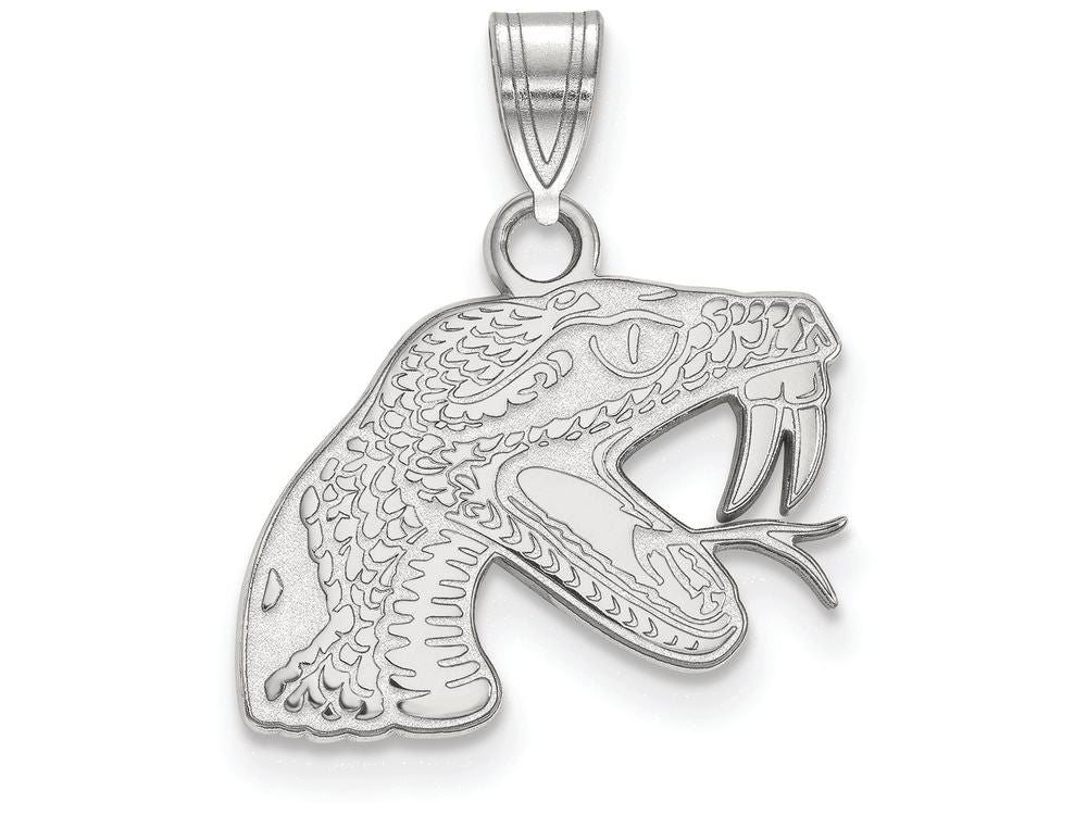 LogoArt Sterling Silver Florida Aandm University Small Pendant Necklace