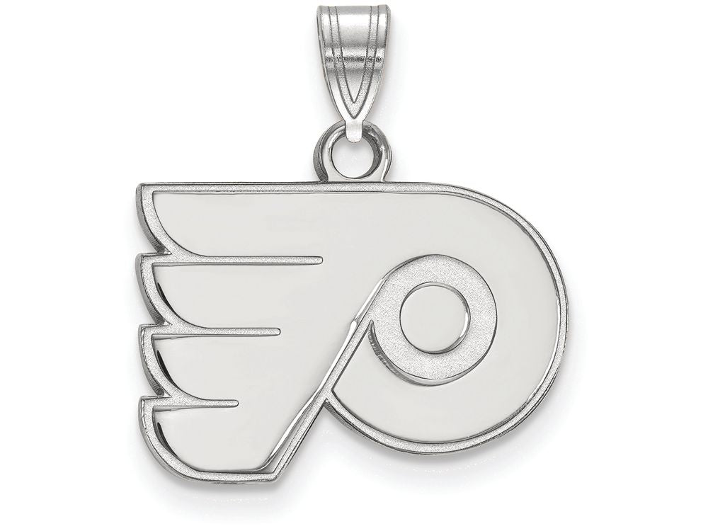 LogoArt Sterling Silver Philadelphia Flyers Small Pendant Necklace