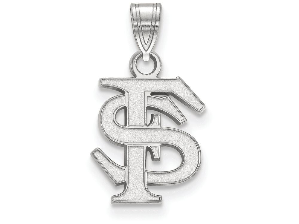 LogoArt Sterling Silver Florida State University Small Pendant Necklace