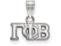 LogoArt Sterling Silver Gamma Phi Beta Small Pendant Necklace